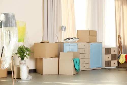 Furniture collection service in a Goodmayes residential street