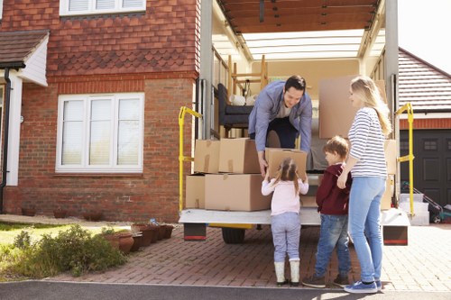 Removal team helping with a house move in Goodmayes
