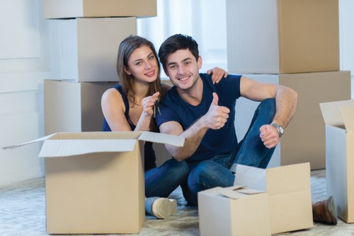 Organised packing of office items for a business relocation in Goodmayes