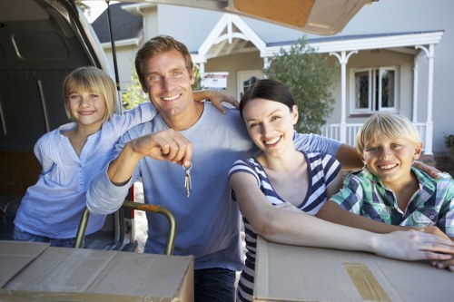 Careful handling of boxes and furniture during relocation