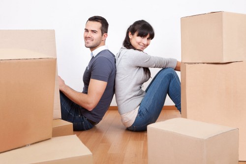 Office relocation with desks and equipment managed by local movers