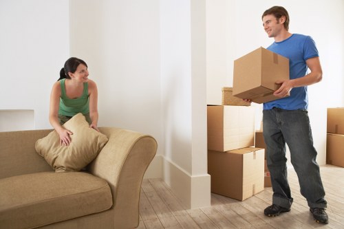 Office packing and loading support during a Goodmayes move